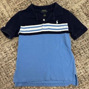 Polo by Ralph Lauren Kids Navy and Light Blue Polo